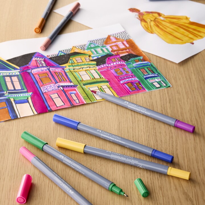assorted colors pens