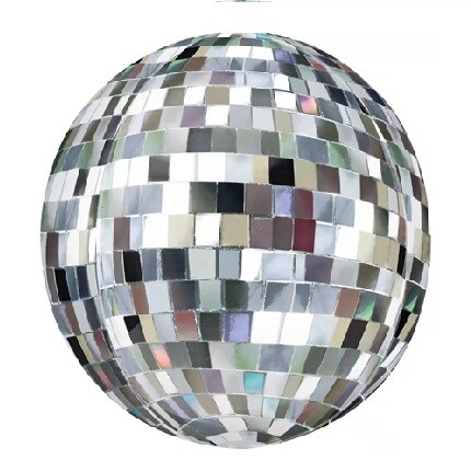 disco themed helium filled birthday balloons