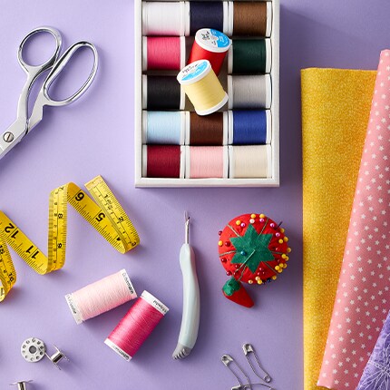 fabric in blue and white print