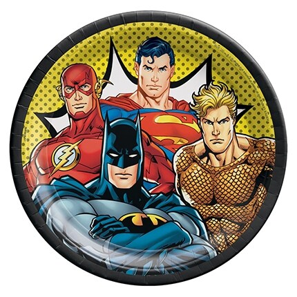 Justice League party plate