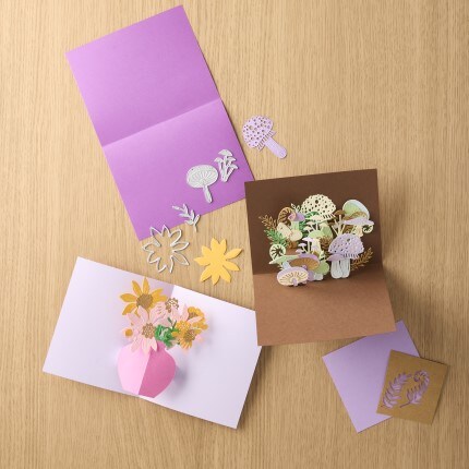 Diecut flower card