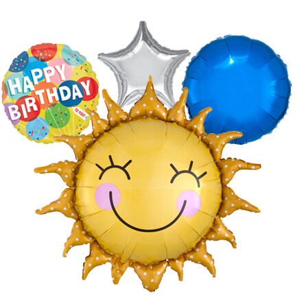 white balloon with start shape 