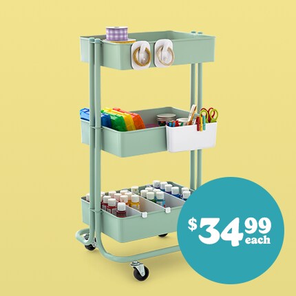 Lexington 3-Tier Rolling Cart by Simply Tidy®