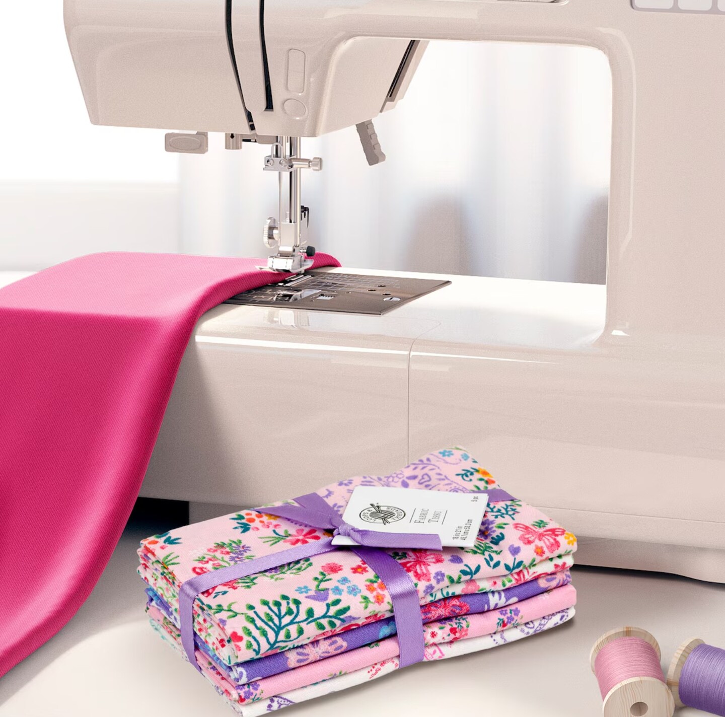 Stack of fat quarters quilting fabric