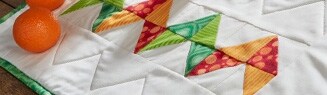 quilt blanket with geometric design
