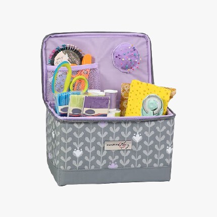 six brightly colored buttons