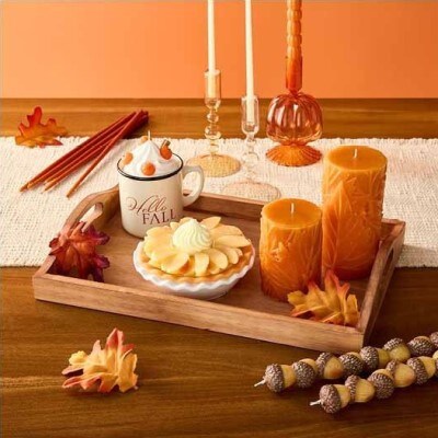 assorted fall themed candles 