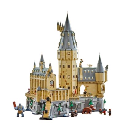 Harry Potter lego set of tower and school