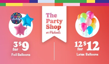 Mylar balloons 3 for $9.99 Latex balloons 12 for $12