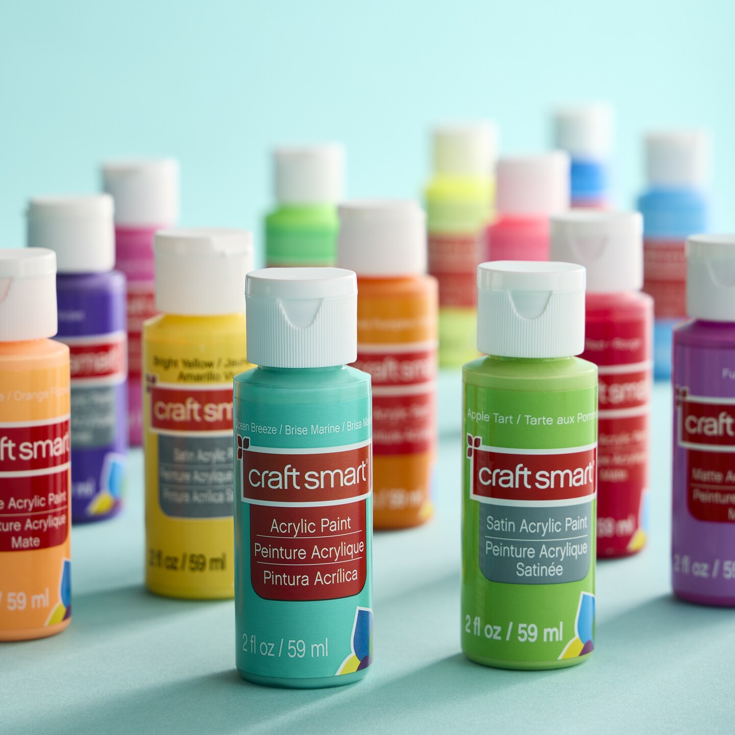 assortment of craft paints by Craft Smart