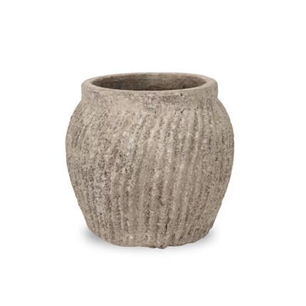 gray textured planter