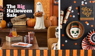 Halloween decor, and halloween christmas tree in black and pink ornaments