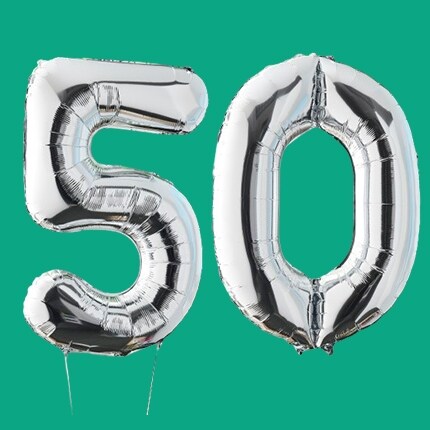 Number 50 Fiftieth Birthday