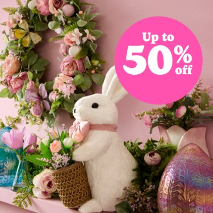 easter bunny and floral 