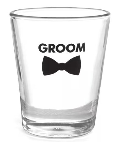 groom shot glass