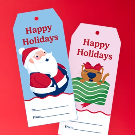 Image of downloadable holiday gift tags