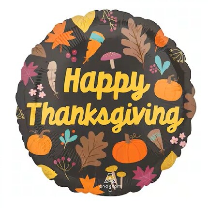 thanksgiving themed inflated balloons