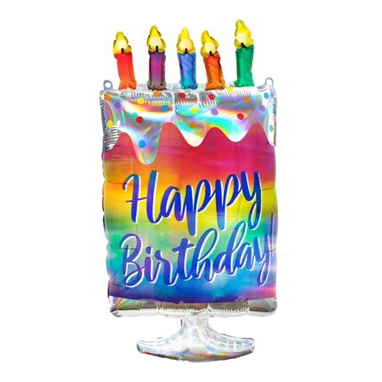 cake shaped helium balloon