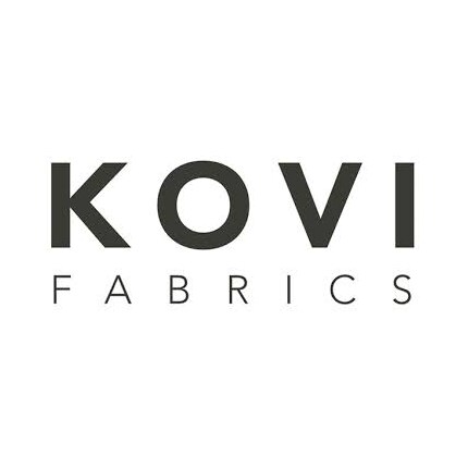 KOVI fabrics logo in black text