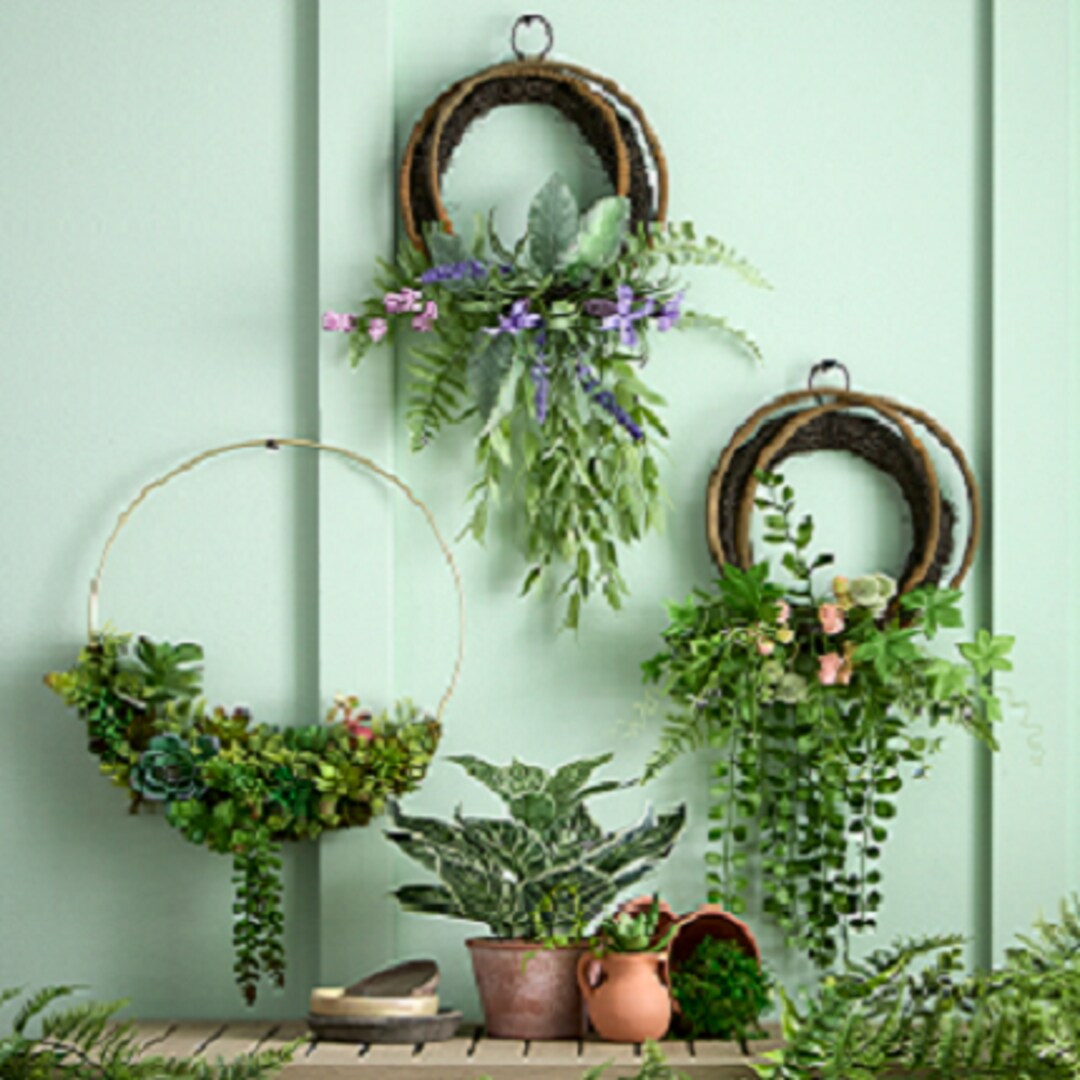 Springtime Greenery Artificial Spring Wreaths & Garlands | Michaels