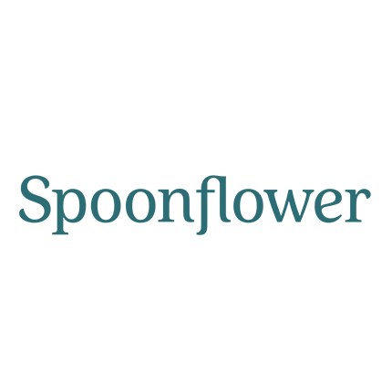 spoonflower logo in teal text