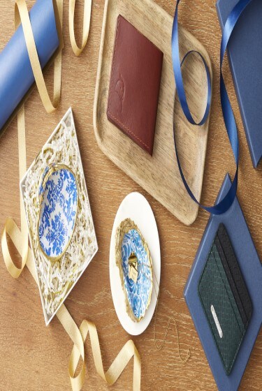 MakerPlace handmade gifts on table with ribbon