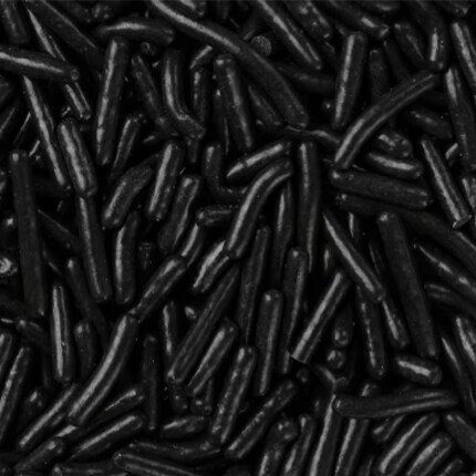 black sprinkles