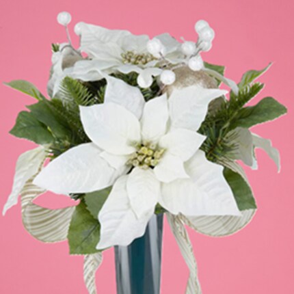 A white flower in a vase
