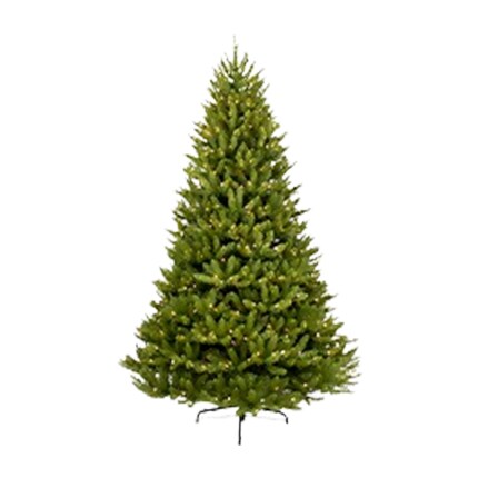 sapin de Noël artificiel vert avec des lumières blanches