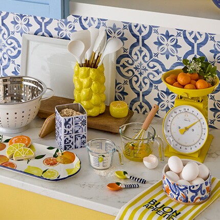 citrus themed baking and kitchen tools