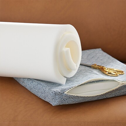 furniture cushion and foam roll