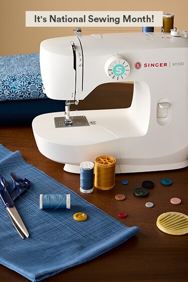 Fabric & notions on a table
