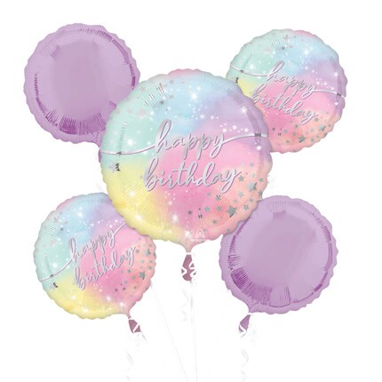 Pastel themed helium balloons