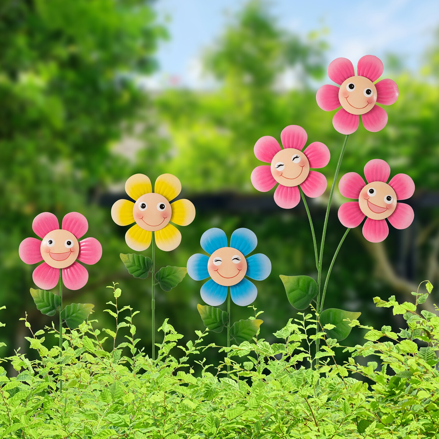 Glitzhome Flower Yardstakes