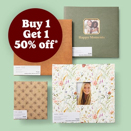 scrapbooks buy 1 get 1 free