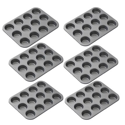 six muffin tins