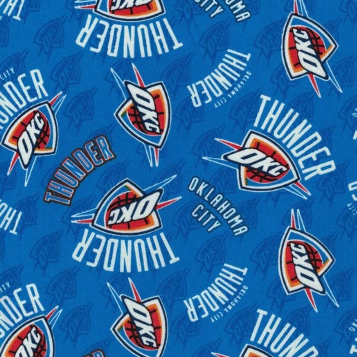 OKC Thunder fabric