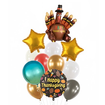 thanksgiving themed inflated balloons