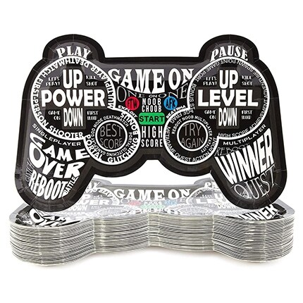 Game controller party plates