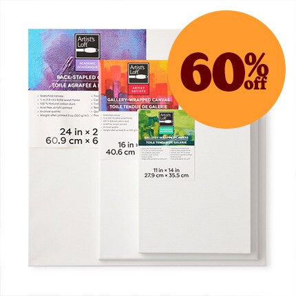 Artist's Loft® Back-Stapled & Gallery Wrapped Canvas