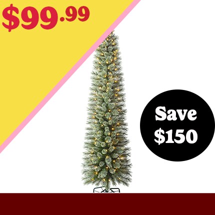 7ft. Pre-Lit Cashmere Pencil by Ashland $99.99 at Black Friday Pricing