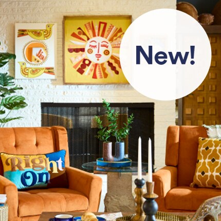 Jonathan Adler blue decor and wall art