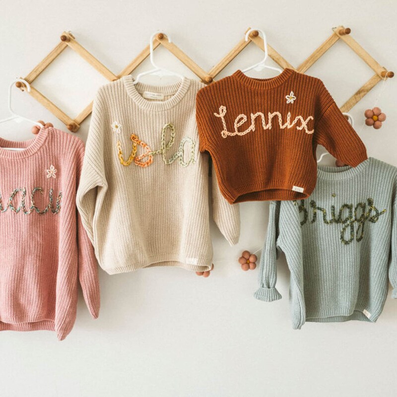 personalized knit sweaters