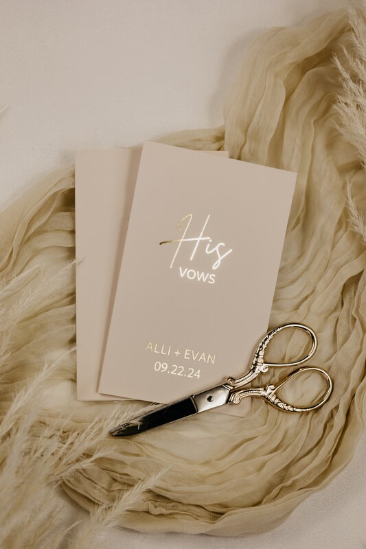 personalized wedding vow books