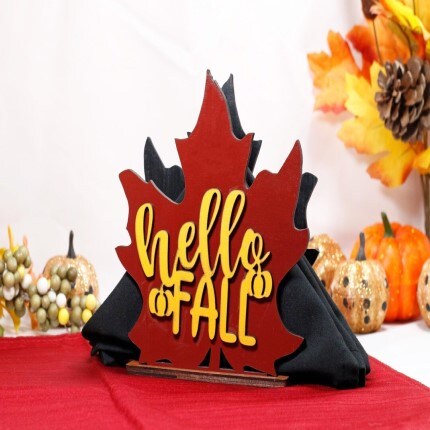 Fall napkin holder