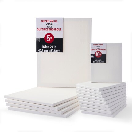 Super Value Canvas stacks