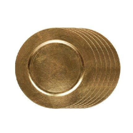 gold chargers