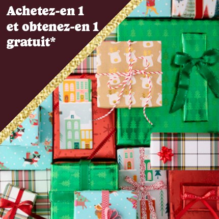 Wrapped Gift boxes for Christmas 