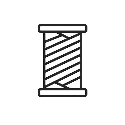 thread icon to represent nylon fabric