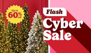 Christmas Trees on red background